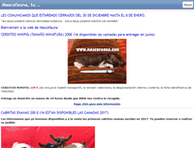 Tablet Screenshot of mascofauna.com